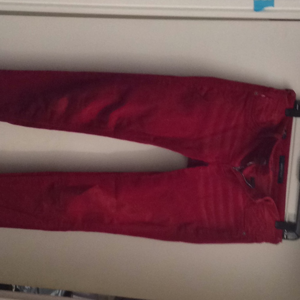 Vigoss Studio red velvet skinny jeans 26/31